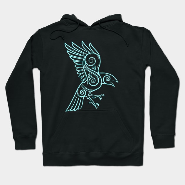 odin raven Hoodie by Lamink